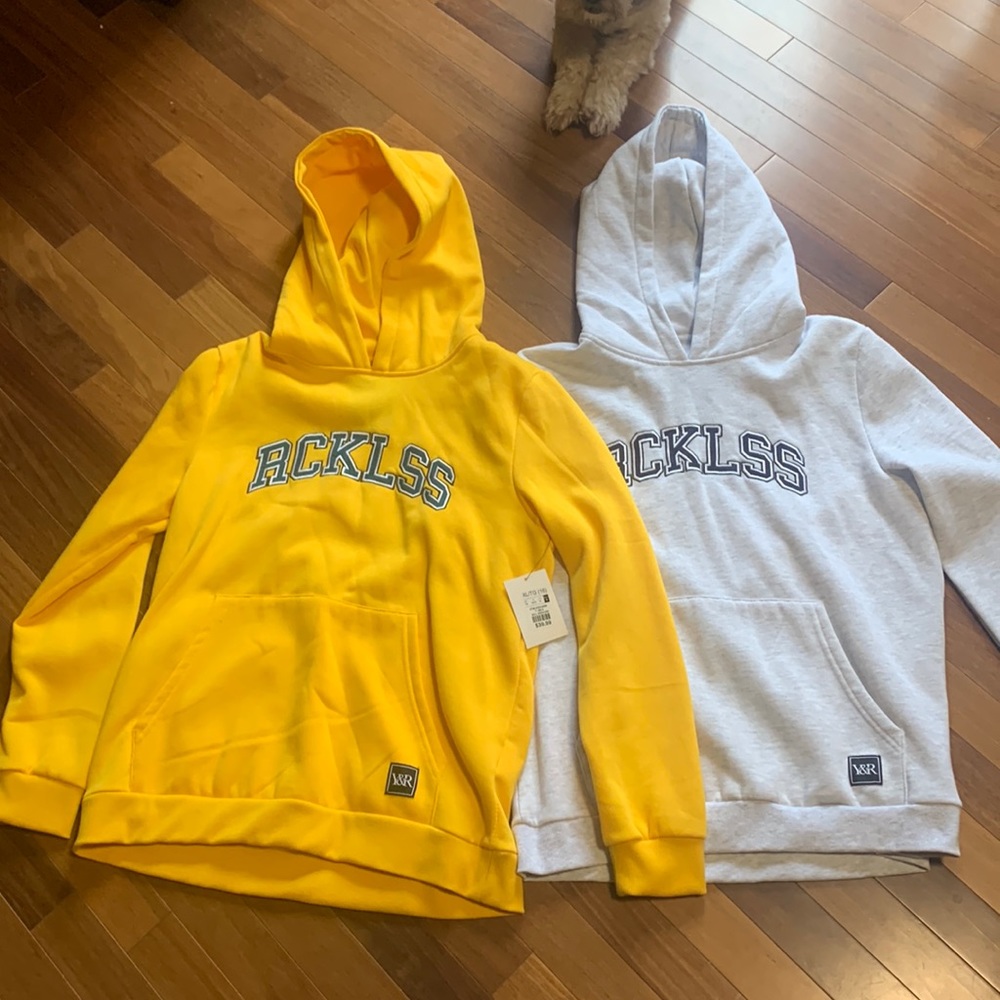 2 boys hoodies, size XL.  One NWT.